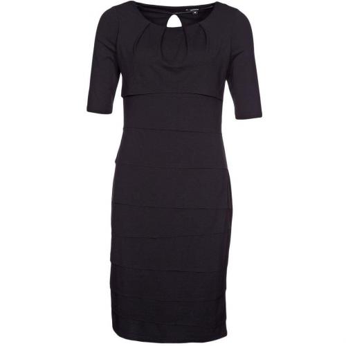 comma, Jerseykleid black kurzärmlig 