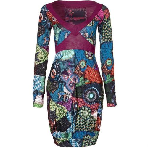 Desigual Vestparte Jerseykleid purple wine 