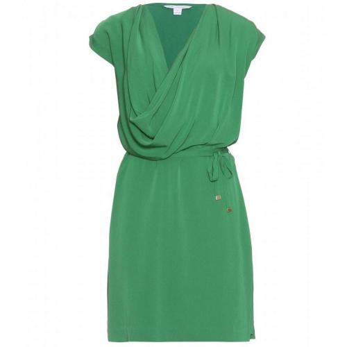 Diane von Furstenberg New Reara Drapiertes Kleid Grün
