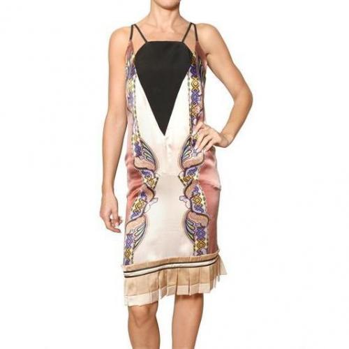 Etro Bedrucktes Seiden Satin & Crepe Kleid