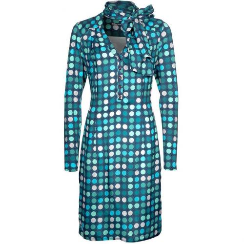 Expresso Jill Jerseykleid dark turquoise 