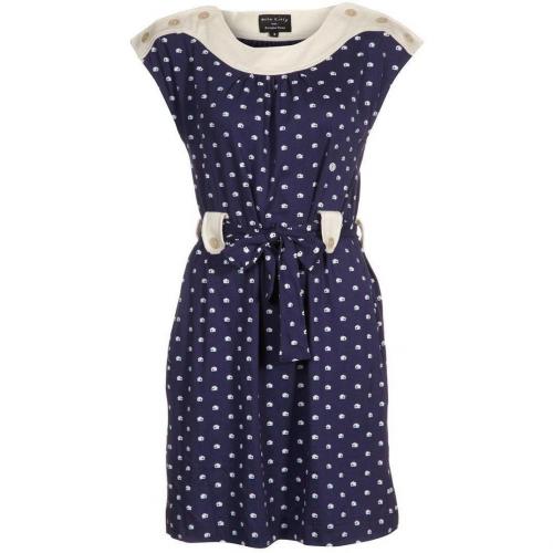 People Tree Orla Kiely Jerseykleid navy 