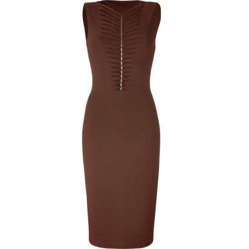 Plein Sud Chocolate Intercut Breast Dress