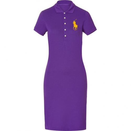 Ralph Lauren Deep Purple Stretch Mesh English Dress