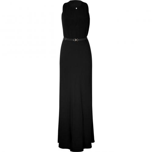 Rika Black Belted Maxi Dress Lynn