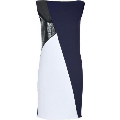Roksanda Ilincic Navy-Multi Mixed-Media Ellis Dress