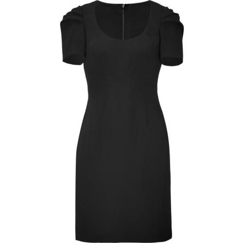 Steffen Schraut Black Pleated Sleeve Brigitte Dress