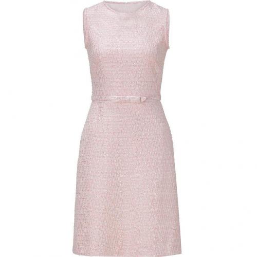 Valentino Blush Belted Boulce Knit Dress