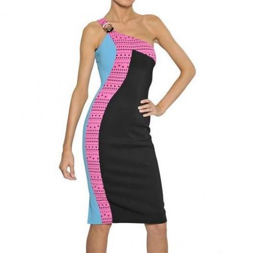 Versace Laser Cut Kleid Aus Viskosecady